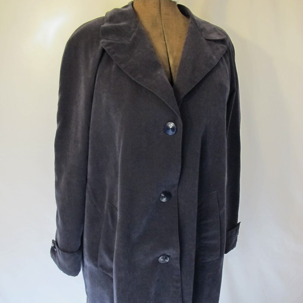 Misty Harbor navy blue raincoat – mid-thigh  14
